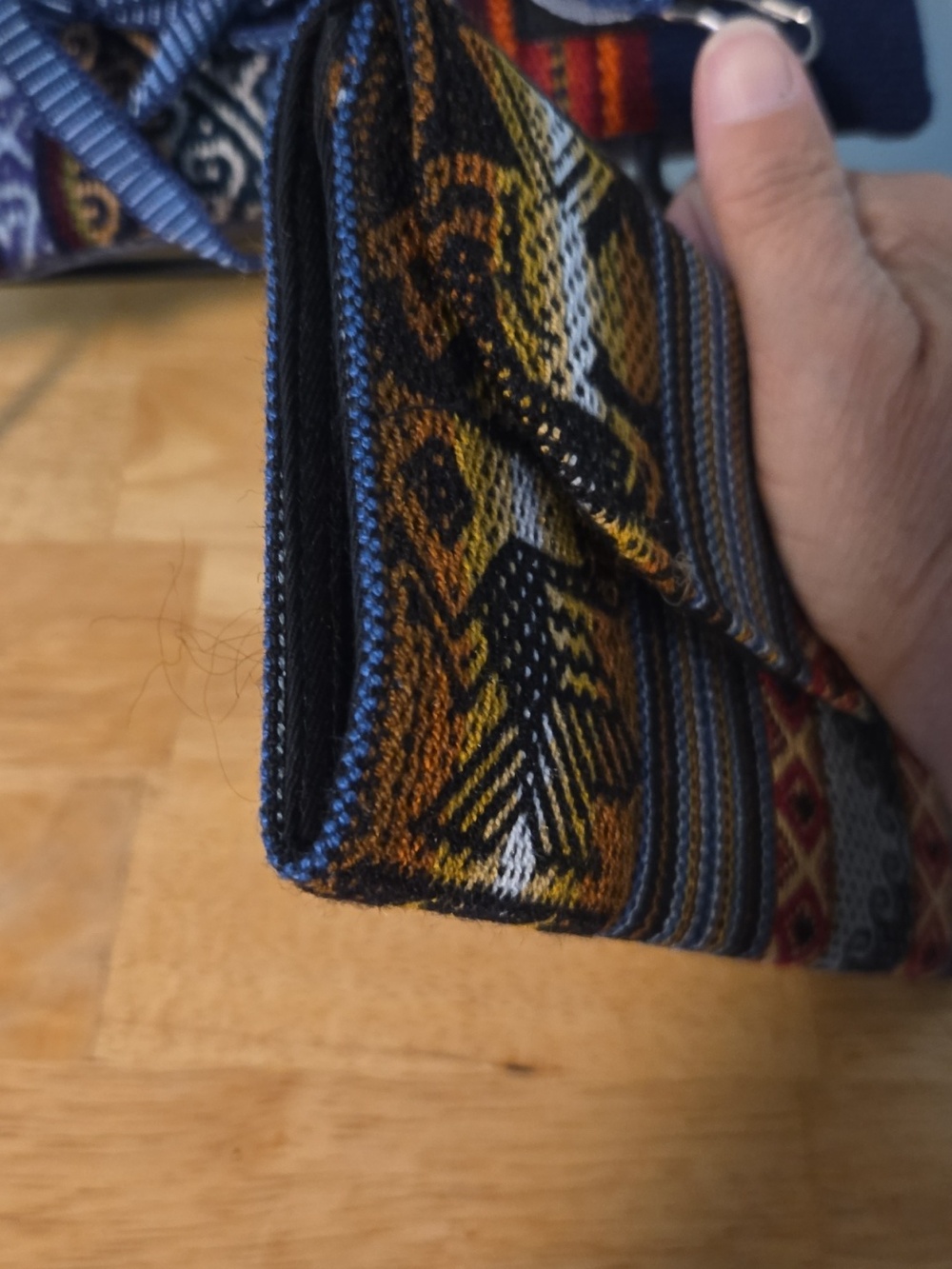 Bundle Of Hand Made Wristlet /crossbody With Wallet Also Woven Material. (#89 - Picture 13 of 15